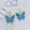 Blue and yellow butterfly