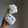 Plush bunny wrist strap - 1 pair