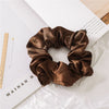 [dark brown] satin large intestine hair band