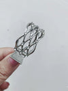 Hollow diamond silver