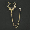 Golden deer head