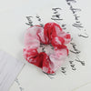 Pink tie dye hair ties