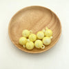 Hanging hole beads - smudged luminous - yellow