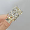 Hollow diamond light gold