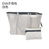 White eva zip bag