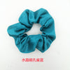 Crystal satin circle peacock blue