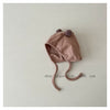 Khaki double ball earmuffs / plus fleece children 44-48
