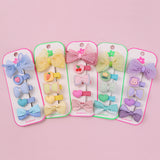 Children's hair clip girls all-inclusive cloth safety does not hurt hair headdress baby clip trumpet Korean baby hair accessories