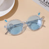 Transparent frame blue film