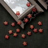 Frosted color deep red / 8mm hole diameter about 1mm 10 pcs/pack