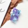 Gold foil bear bracket-color contrast-transparent new purple blue