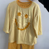 Modal air conditioning suit yellow smiley face / 80cm