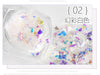 Nail art shell paper-phantom white / 5g/bottle