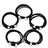 Black fisheye hair tie