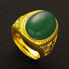 Oval emerald / adjustable opening