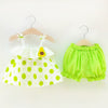 Polka dot suit green / 73