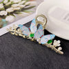 Blue butterfly clip