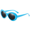 Sky blue gray flakes