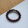 5#big wavy hair tie-dark brown
