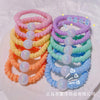 Folded sausage ring + bright beads (mixed color delivery)