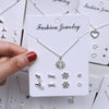 A4【earrings necklace set】