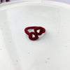 Cross heart ring