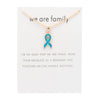 Lake blue ribbon white card