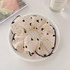 1# butterfly polka dot large hair tie