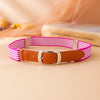 Pretty buckle rose red and white