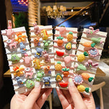 Korean children are super cute ~ cartoon rubber band hair rope does not hurt hair simple girl baby rubber band hair accessories wholesale