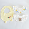 Gauze yellow bear ears combination