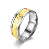 8mm gold colorful / number 6