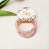 2 pack floral telephone cords - pink