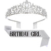Birthday girl silver suit