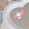 White bunny hair clip