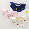 One size (about 0-2 years old) navy blue star moon + pink bunny + white watermelon 3 pieces