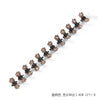 8#[champagne color]-12 pieces of rhinestone flower clips