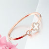 Rose gold white cross
