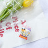 Transparent bracket-toy little pink duck