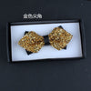 Gold pointy bow tie without gift box