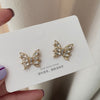 Color-preserved gold stud earrings