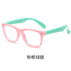 Pink frame green legs / online class mobile phone goggles (anti-blue light)