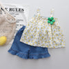 Jasmine suspenders + lace jeans / 90cm