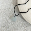 Black string cat head necklace