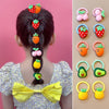 Strawberry series hair ties 10-piece set