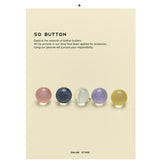 Yisen ESSTUDIO color-changing baby's breath button metal bottom transparent button cheongsam shirt cardigan sleeve collar button