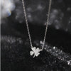 Four leaf clover clavicle necklace