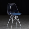 Dark blue-white metal legs / 40*40*85cm