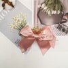 Korean pink bow style
