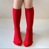 Hemp pattern scarlet socks / sock length 33 (3-12 years old)